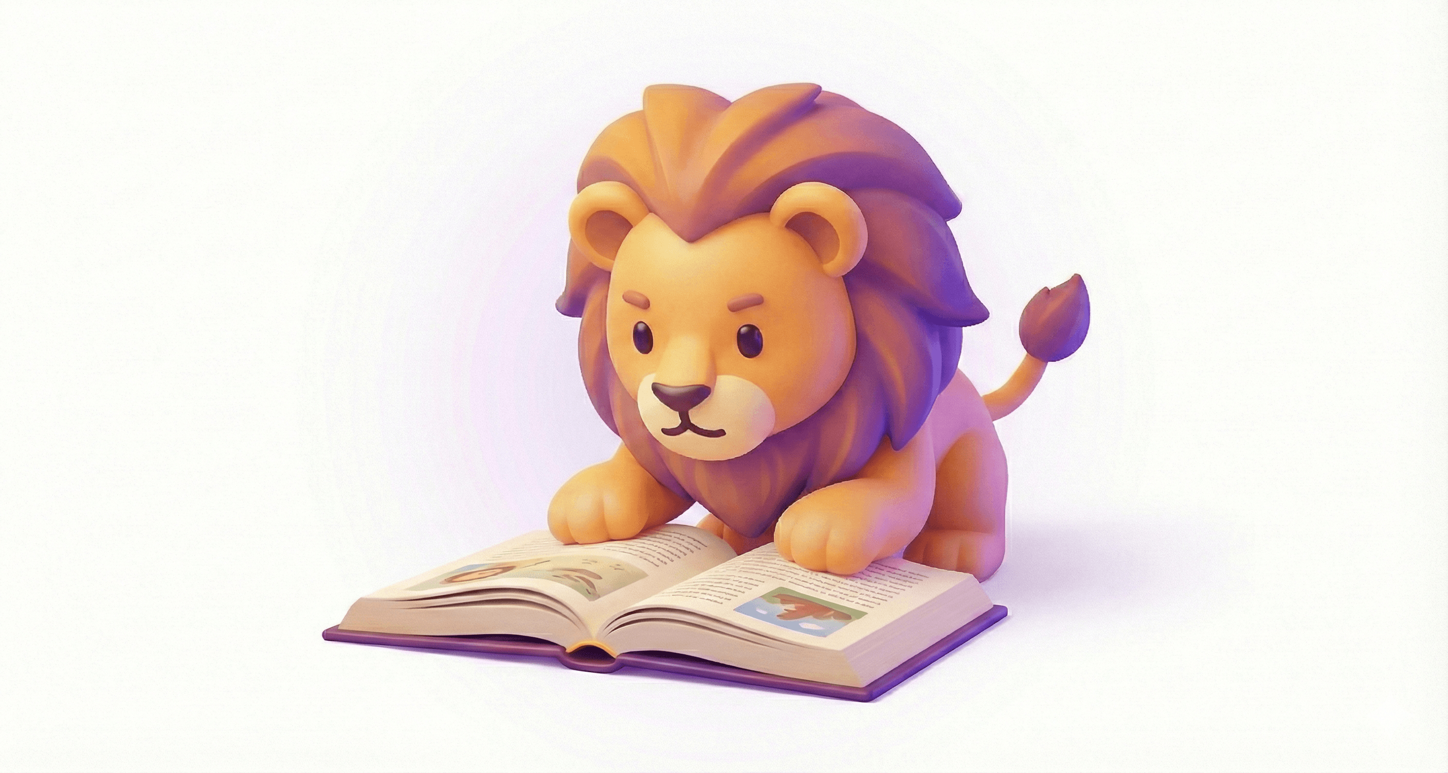 Leo reading a book